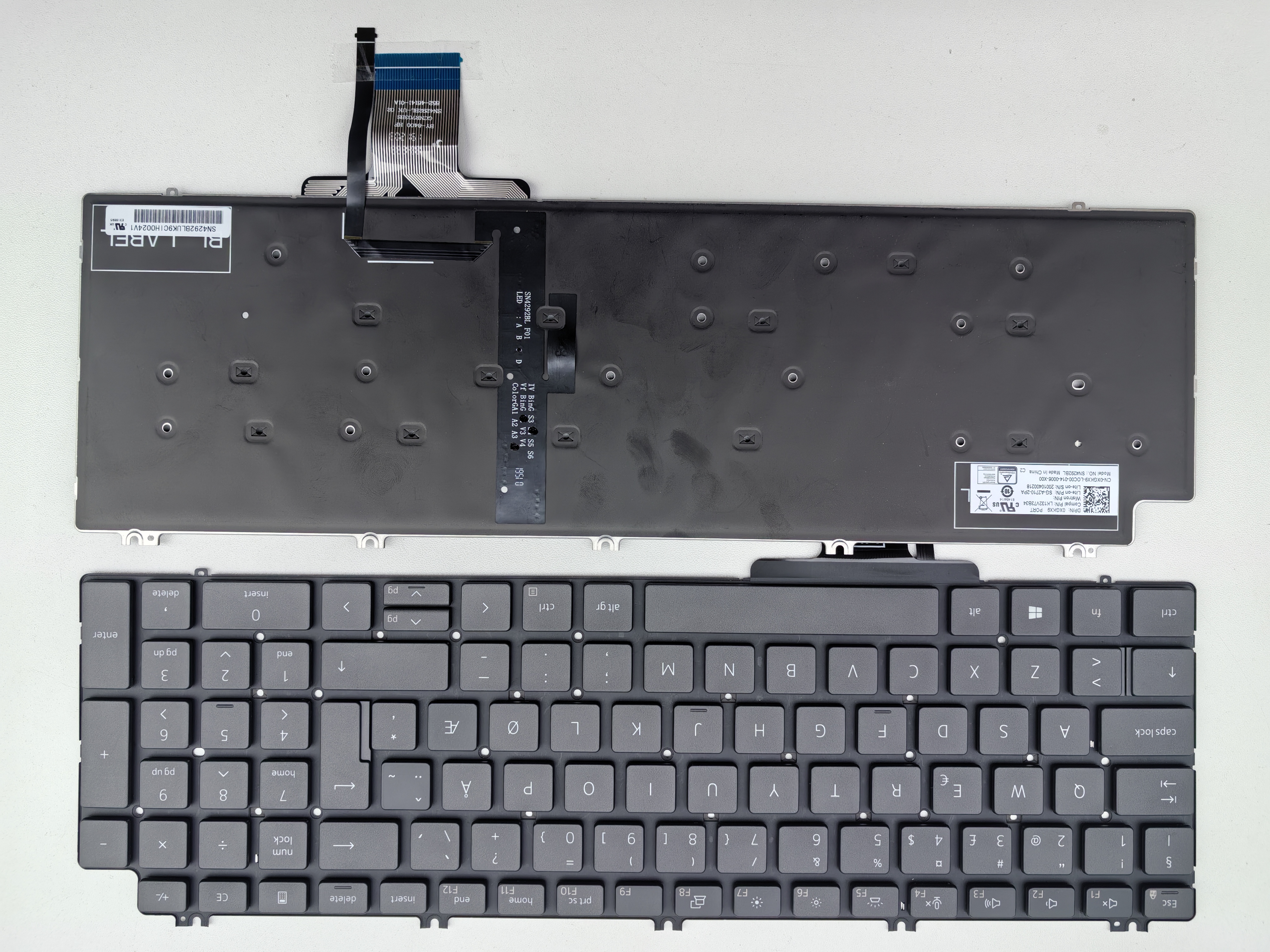 Picture of New Replacement Laptop Keyboard For DELL 7750/7550/Precision BLACK Backlit Other Language Layout